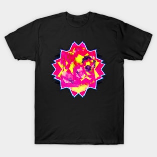 Neon Grunge Glitch - Funky Zine Style Art T-Shirt